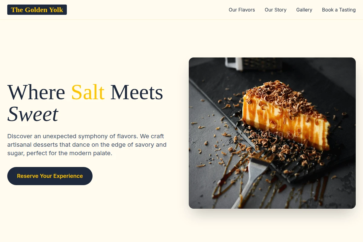 Savory Dessert