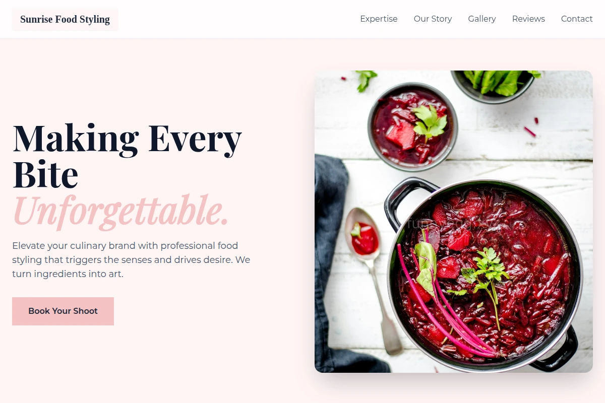 Sunrise Food Styling