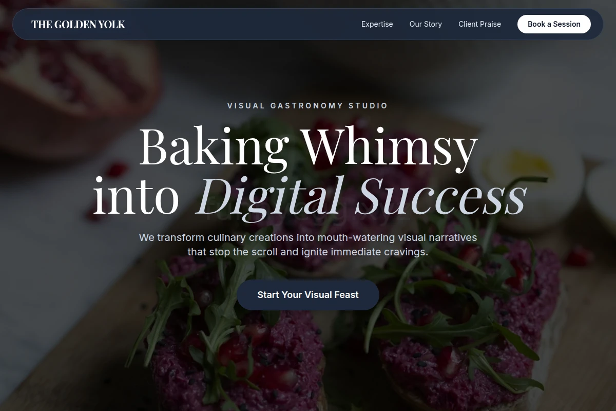 Golden Food Styling